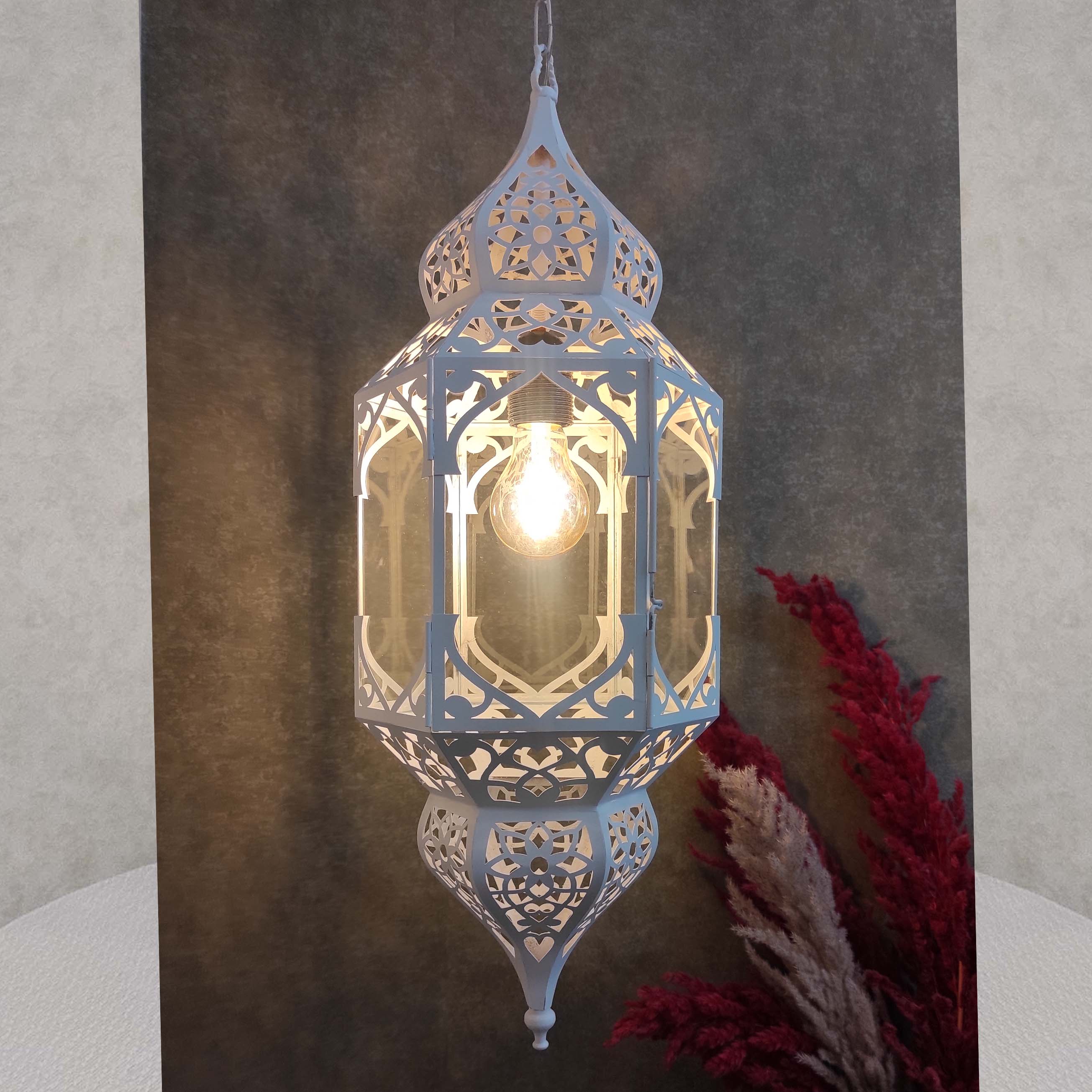 لوستر مراکشی شش وجهی منیر